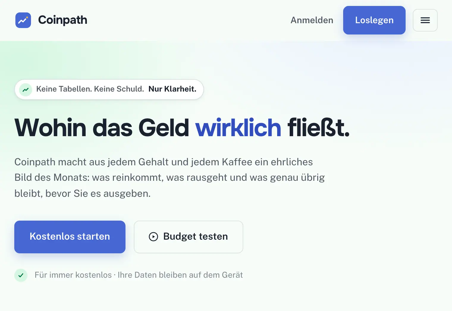 Coinpath: Budget: expenses, categories, balance