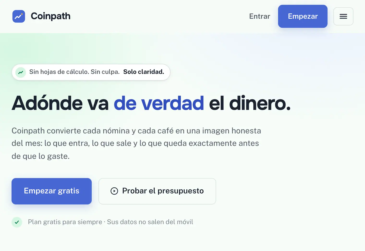 Coinpath: Budget: expenses, categories, balance