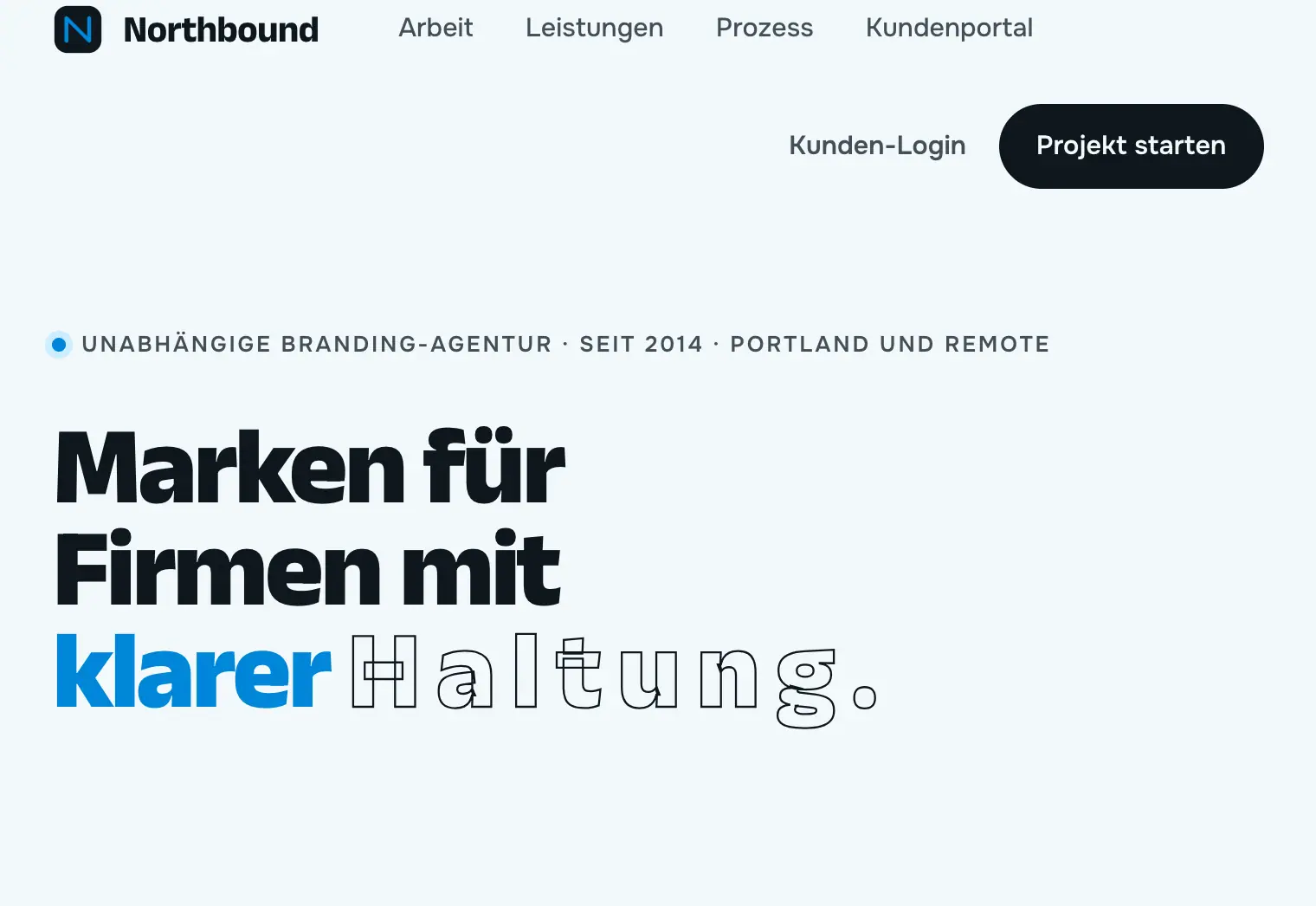 Northbound: Branding studio + client portal