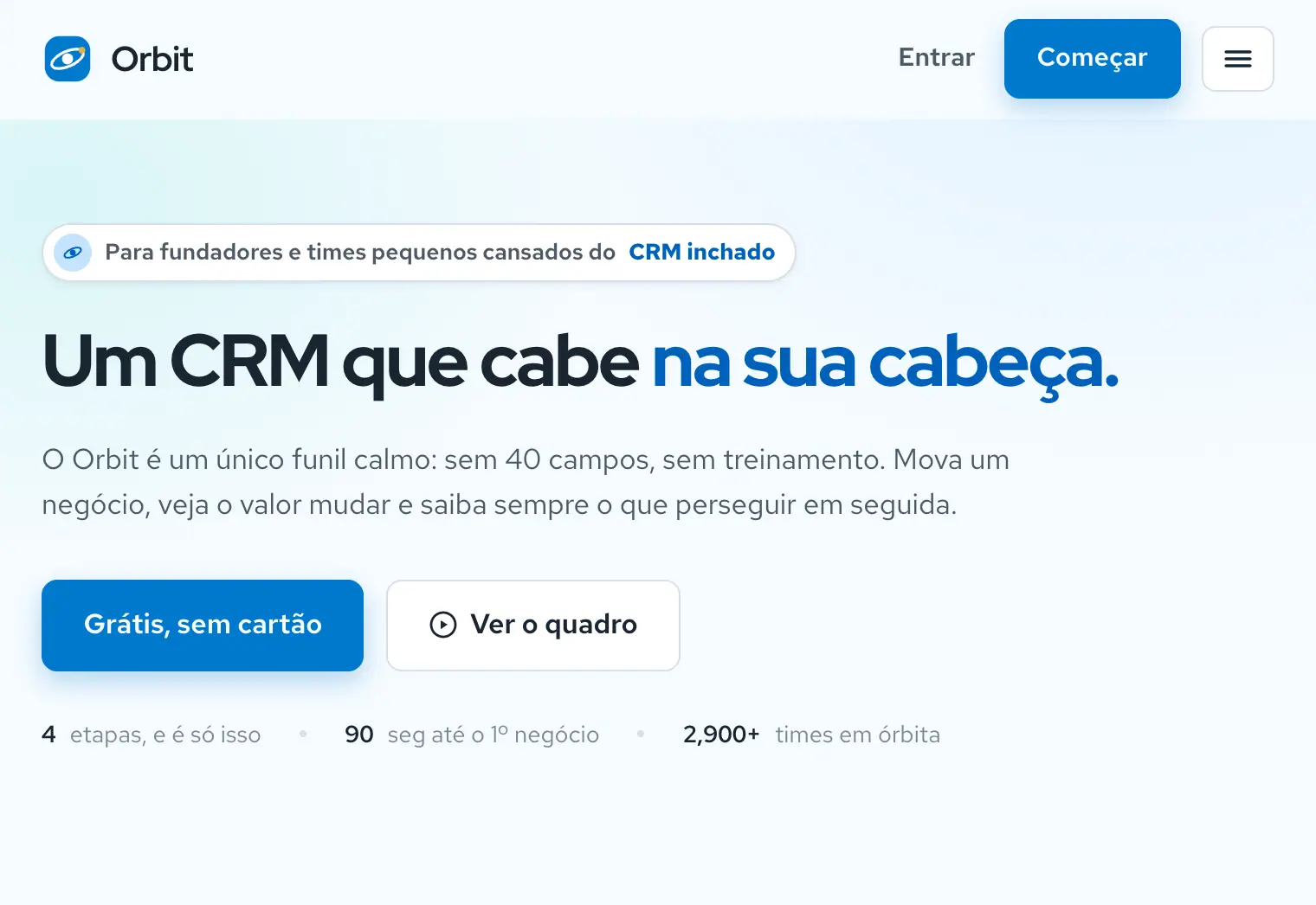 Orbit: CRM: deal pipeline & contacts