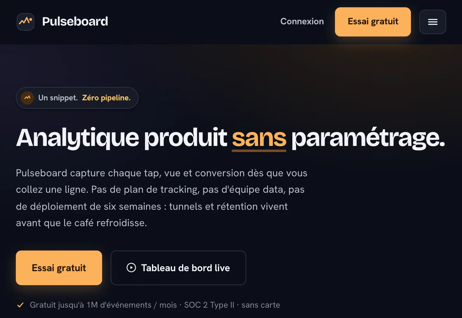 Pulseboard: Product analytics + live dashboard