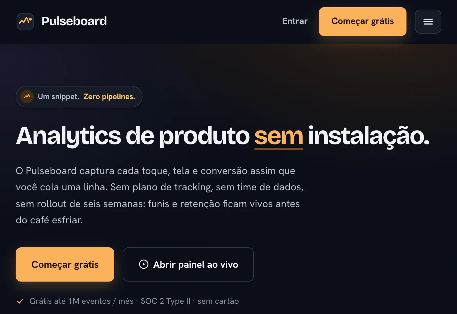 Pulseboard: Product analytics + live dashboard