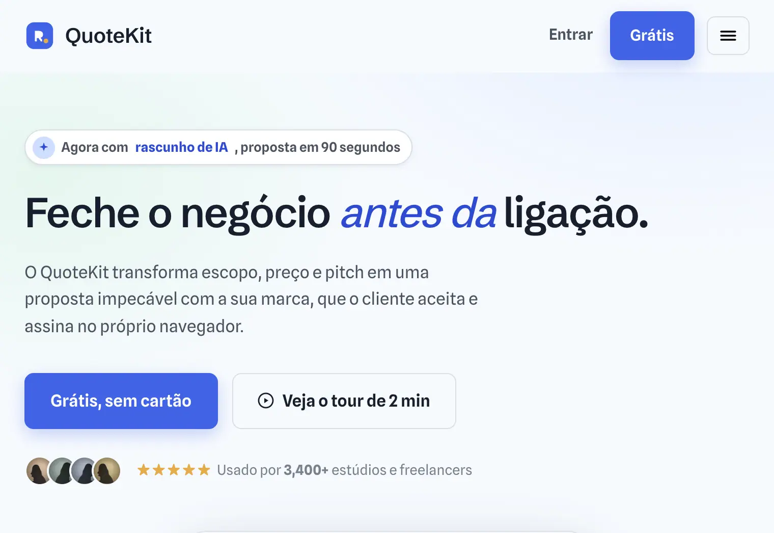 QuoteKit: SaaS landing for proposals