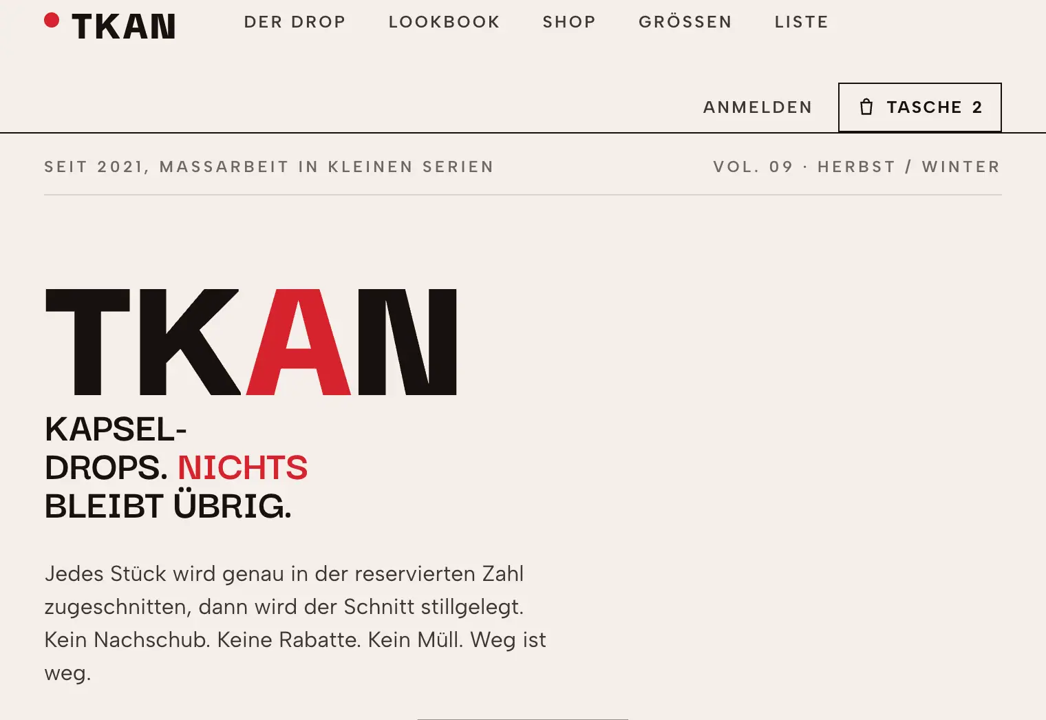TKAN: Fashion: drops & preorder