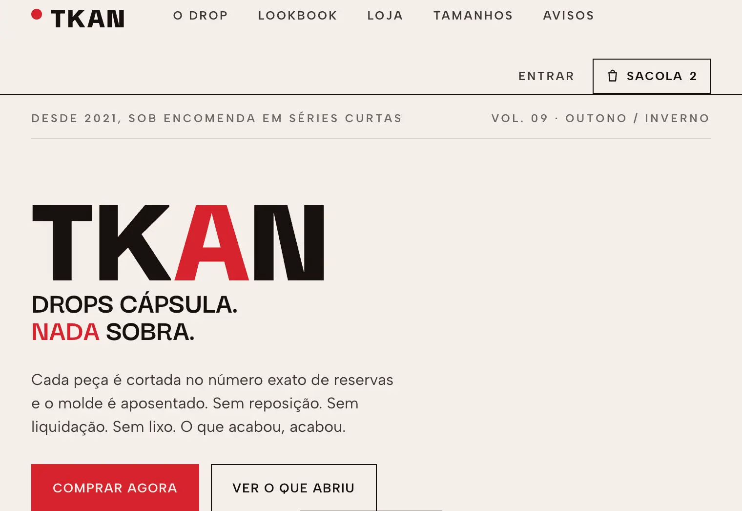 TKAN: Fashion: drops & preorder