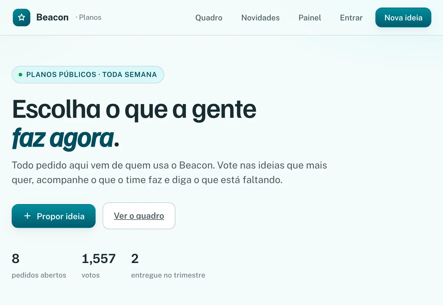 Upvote: Feature voting board
